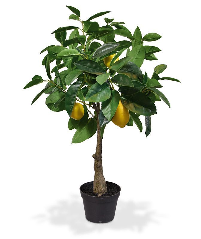 Zitronenbaum Zitronen Kunstpflanze 70 - 120cm für mediterrane Atmosphäre