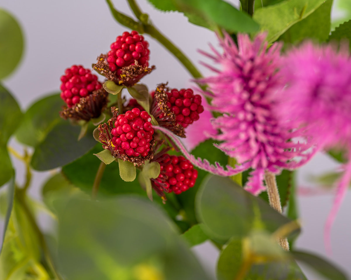 Pflanzenglanz® Premium künstlicher Blumenstrauß "Larimar" - Made in Germany
