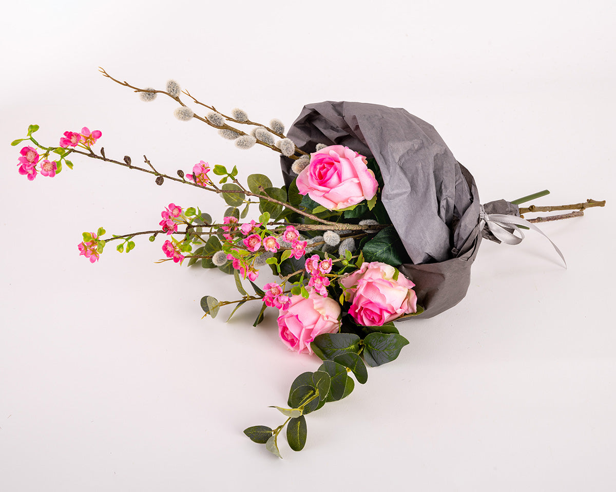 Pflanzenglanz® künstlicher Blumenstrauß "Karneol" - Made in Germany