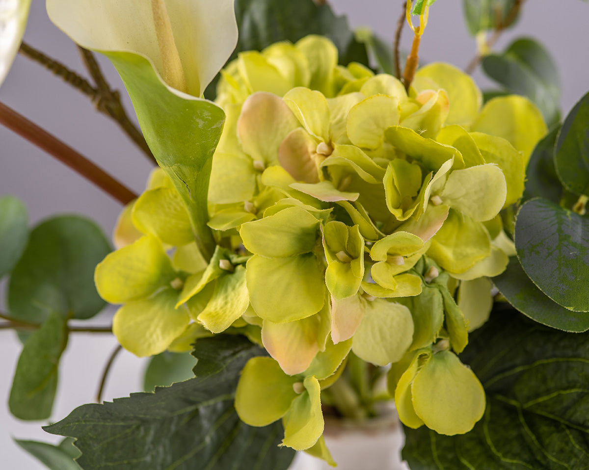 Pflanzenglanz® deluxe cr 80cm Künstliche Kunststrauß Orchidee Oncidium